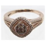 10K Rose Gold and Chocolate Diamonds and Regular