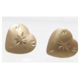 14K Yellow Gold Pierced Earrings - 0.33 grams