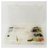 Rubbermaid Container Full of Fishing Gear