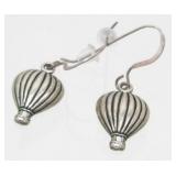 Sterling Silver Pierced Earrings - 2.68 grams