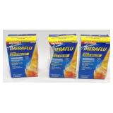 New 3-pk of Theraflu Cold Relief Hot Liquid