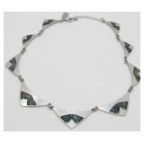 American Eagle Brand Silver and Turquoise Choker
