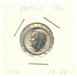 1955-S Roosevelt BU Dime