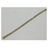 Vintage Sterling Silver CZ Tennis Bracelet - 25.65