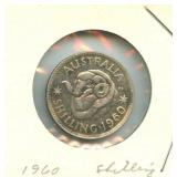 1960 Australia Silver Shilling