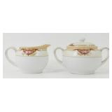 * Hand-Painted Creamer & Sugar Nippon Set - Very