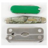 3 Knife Package - 1 Leatherman, 1 Small Knife & 1