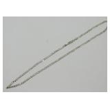 Sterling Silver Curb Link Necklace - 7.39 grams