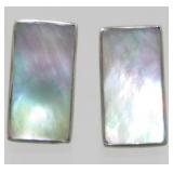 Sterling Silver and Mother of Pearl Pierced