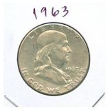 1963 Franklin Silver Half Dollar