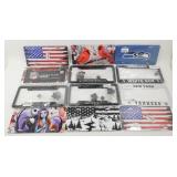 6 Vanity Plates & 6 License Plate Frames