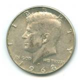 1968-D Kennedy Silver Half Dollar - 40% Silver