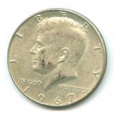 1967 Kennedy Silver Half Dollar - 40% Silver