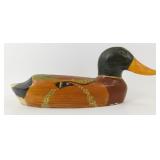Hand-Carved Wood Duck - 13" Long