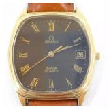 Vintage Omega Deville Quartz Menï¿½s Gold Tone