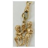 Antique Pocket Watch Chain - 1/10 Gold Filled,