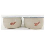 * Red Wing Bowls - Set of 2, Approx. 5" Diameter