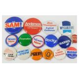 Vintage Political Campaign Pinback Buttons