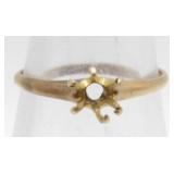 10k Gold Ring - No Stone, 1.24 grams, Size 6-3/4