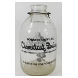 * Cloverleaf Dairy Vintage Milk Bottle - Large