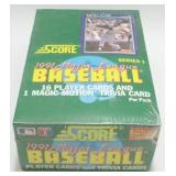 1991 Score Baseball Series 1 Sealed Wax Box with