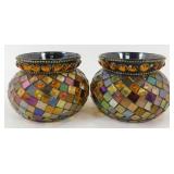 * Vintage Partylite Global Fusion Mosaic Glass