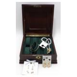 Bombay Co. Mahogany Jewelry/Watch Box with