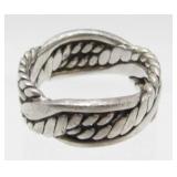 Vintage Retired Silpada Sterling Silver Braided