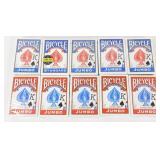 Bicycle Playing Cards - Used Once, Pack of 10