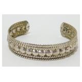 Sterling Silver Cuff Bracelet - 16.76 Grams