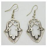 Pair of Sterling Silver Earrings - 6.14 Grams