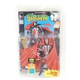 McFarlane Spawn 1994 Figure with Comic Book in