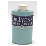 Vintage Dr. Lyons Tooth Powder Tin - Still Full