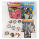 Collection of Original Star Trek Pins / Records