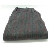 Vintage Gray Wool Hunting Pants with Red and