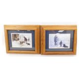 * Oak Framed Farm Scenes - An April Storm & For