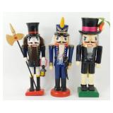 (3) 10" Nutcrackers