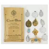 Crusade Medals, Vintage Pendants & Catholic Pins