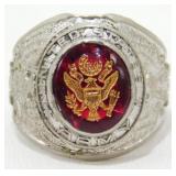 4 oz U.S. Army Class Ring - Stamped Sterling