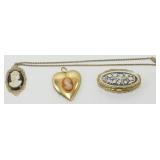 Cameo Jewelry and Pill Box