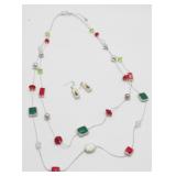 Christmas Necklace & Earrings