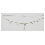 Vintage Sterling Silver Pearl Necklace - 16ï¿½,