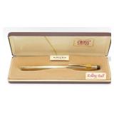 Vintage 10k Gold Filled Cross Rolling Ball Pen -