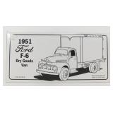 1st Gear 1/34 Scale 1951 Ford F-6 Dry Goods Van