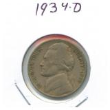 1939-D Jefferson Nickel