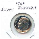 1956 Roosevelt Proof Silver Dime