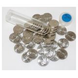 Solid Date Roll (40 Coins) of Buffalo Nickels -