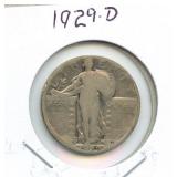 1929-D Standing Liberty Silver Quarter
