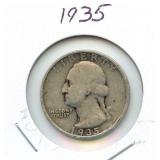 1935 Washington Silver Quarter