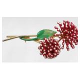 Vintage Enameled Flower Brooch